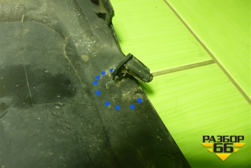 Накладка заднего бампера (до 2020г седан) (86612H0000) для Kia Rio с 2017г (Рио 4)