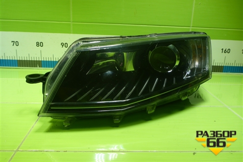 Фара левая (до 2017г ксенон с блоком и лампой AFS) (5E1941015B) для Skoda Octavia (A7) с 2013г (Октавия)