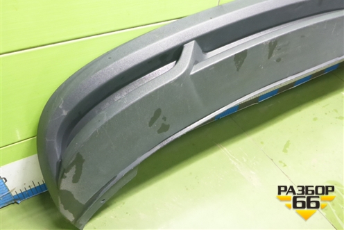 Юбка заднего бампера (60U807521) для Skoda Rapid с 2020г (Рапид)