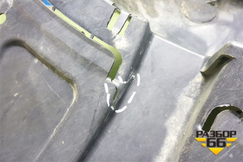 Локер передний левый (5JA809957) для Skoda Rapid с 2013г (Рапид)