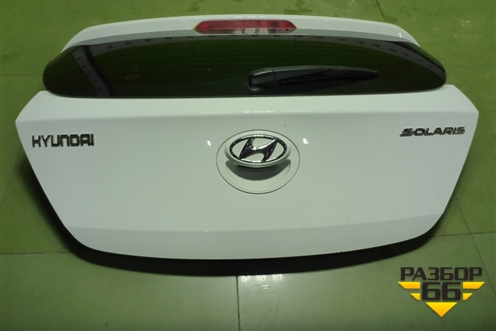 Дверь багажника со стеклом (737004L240) для Hyundai Solaris с 2010-2016г (Солярис)