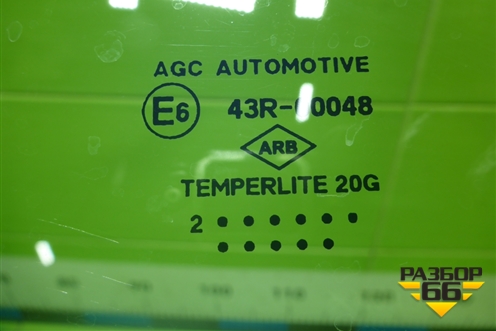 Стекло двери задней левой для Renault Duster I с 2010-2021г (Дастер)