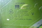 Стекло двери задней правой для Nissan Almera Classic с 2006-2013г (Альмера Классик)