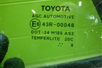 Стекло двери задней левой форточка для Toyota Auris с 2006-2012г (Аурис)