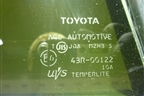 Стекло двери задней левой форточка для Toyota Rav-4 с 2006-2013г (Рав 4)