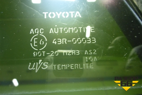 Стекло двери задней левой форточка для Toyota Corolla (E15) с 2006-2013г (Королла 150)
