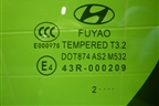 Стекло глухое левое (хетчбэк) для Hyundai Solaris с 2010-2016г (Солярис)