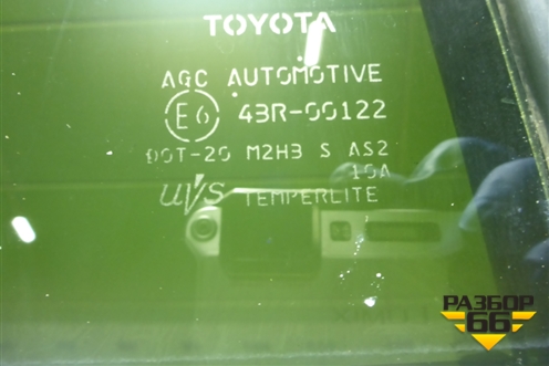 Стекло двери задней левой форточка для Toyota Rav-4 с 2012-2019г (Рав 4)