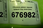 Обшивка двери задней правой под электрику (67787X1B02) для Toyota Rav-4 с 2006-2013г (Рав 4)
