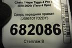 Дверь передняя правая (J686101702DY) для Chery Tiggo 4 Pro с 2020-2025г (Тиго 4 Про)