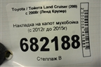 Накладка на капот мухобойка (с 2012г до 2015г) (PZ45170530ZA) для Toyota Land Cruiser (200) с 2008г (Ленд Крузер)