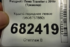 Крыло переднее левое (9808757880) для Peugeot Traveller с 2016г (Тревелер)