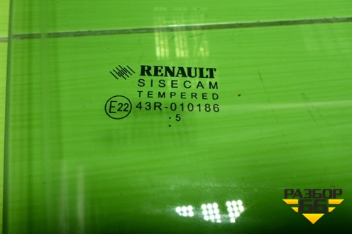 Стекло двери передней правой для Renault Sandero с 2013-2022г (Сандеро)