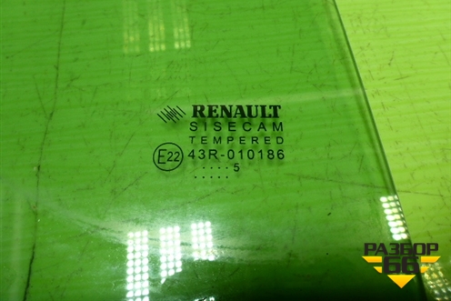 Стекло двери задней правой форточка для Renault Sandero с 2013-2022г (Сандеро)