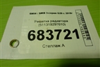 Решетка радиатора (511319297610) для BMW 3-серия G20 с 2018г