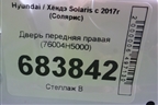 Дверь передняя правая (76004H5000) для Hyundai Solaris с 2017г (Солярис)