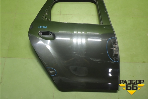 Дверь задняя правая (821008733R) для Renault Duster II с 2021г (Дастер)