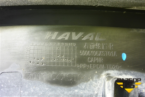 Накладка переднего крыла правого (5006106XST01A) для Haval Jolion с 2021г (Джолион)