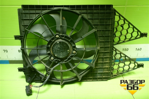 Вентилятор охлаждения радиатора (6RU121207B) для Skoda Rapid с 2013г (Рапид)